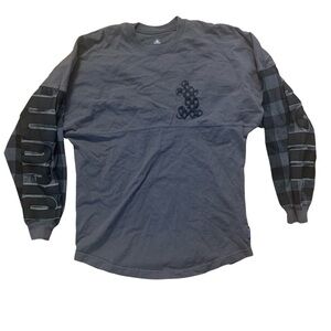 Disney Spirit Jersey Womens Size Extra Small (XS) Black Gray Mickey Mouse Flaw